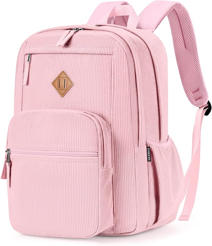 ZORFIN 26L Backpack for College, and Travel: Corduroy Bookbag by ZORFIN-SimpleYetChic