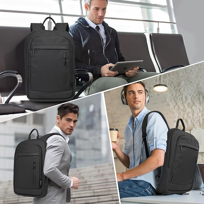 Business Backpack for Men Lightweight Commute Laptop Backpack Anti-Theft Water - Image 7