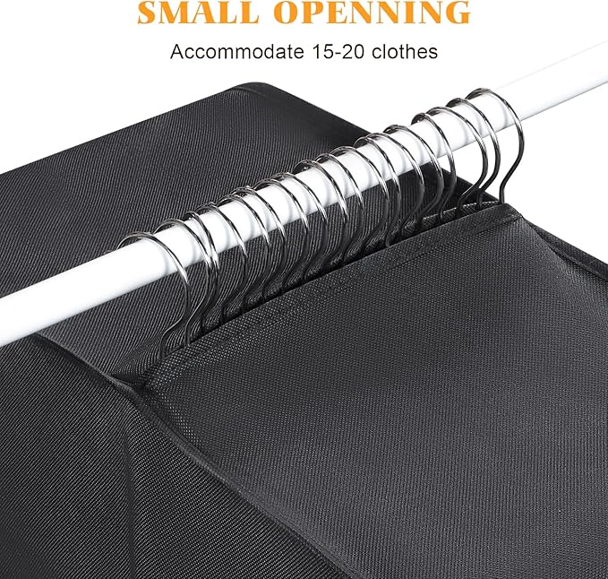 Univivi Hanging Garment Bag for Travel, Extra Capacity Hanging Clothes Bag for - Image 5