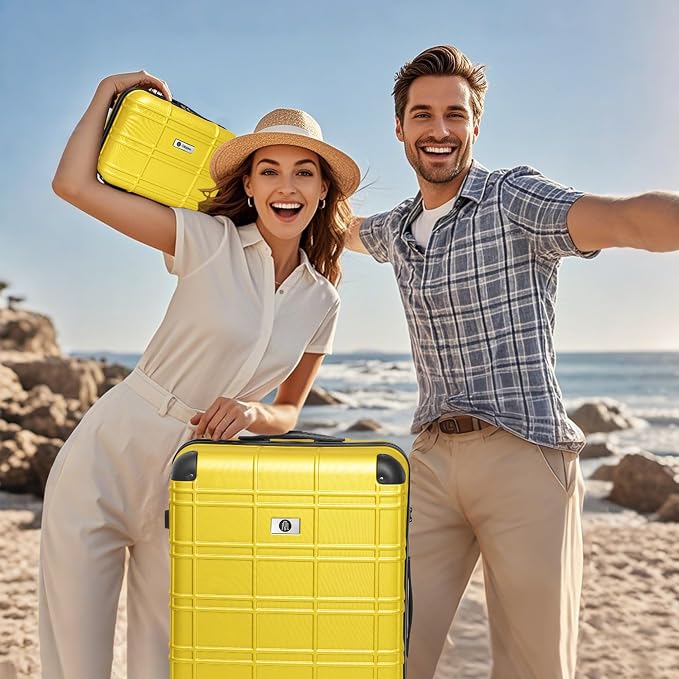 Luggage Sets 4 Piece, ABS PC Lightweight Suitcases - Image 2