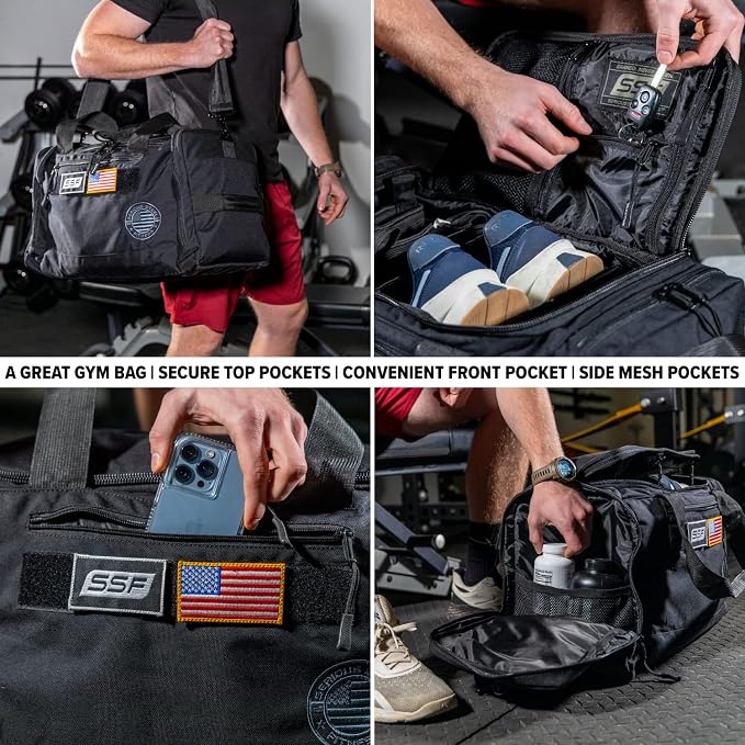 Serious Steel Fitness Gym Bag - Image 3