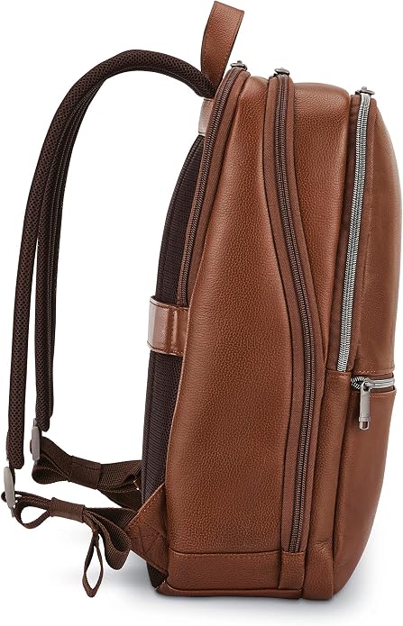 Samsonite Classic Leather Slim Backpack - Image 3
