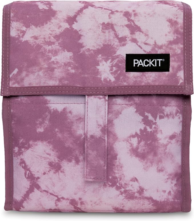Freezable Lunch Bag, Mulberry Tie Dye by PackIt