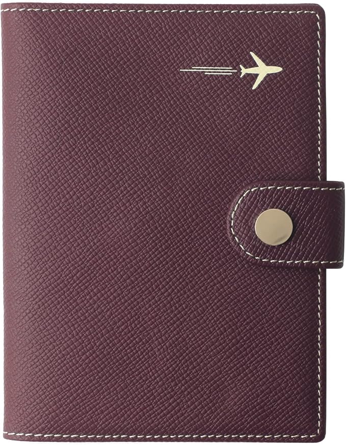 Genuine Leather Passport Case, RFID Passport Cover by Borgasets
