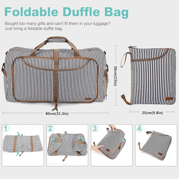 100L Duffle Bag for Travel, Large Foldable Waterproof Travel Duffel Bags - Image 2