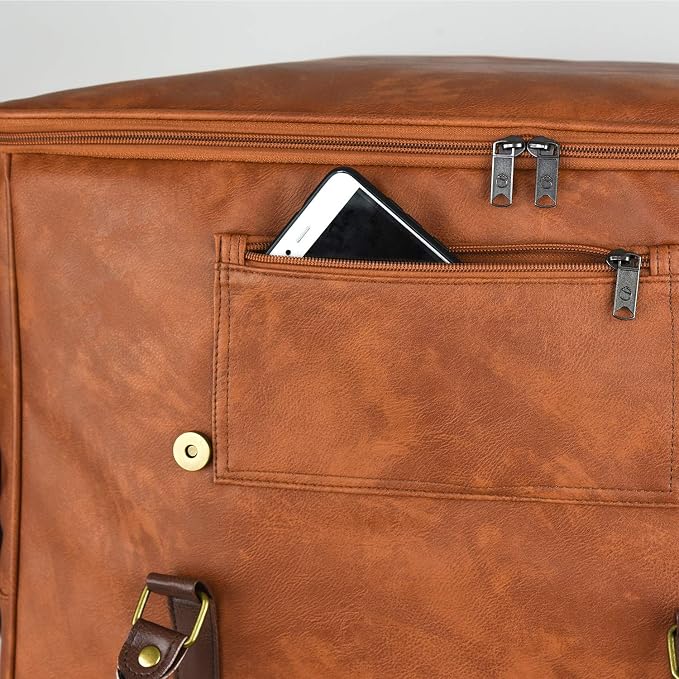 Freshore® 6 Wine Bottles Carrier Leather Bag - Image 7