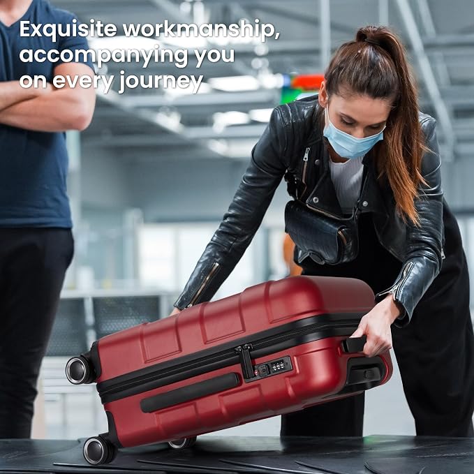 Luggage Sets 3 Piece with Spinner Wheel, Hardside Suitcase Set with TSA Lock - Image 6