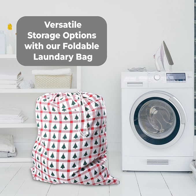 Urban Villa Laundry Bag Canvas|Dirty Clothes Travel Laundry Bag|Machine - Image 4