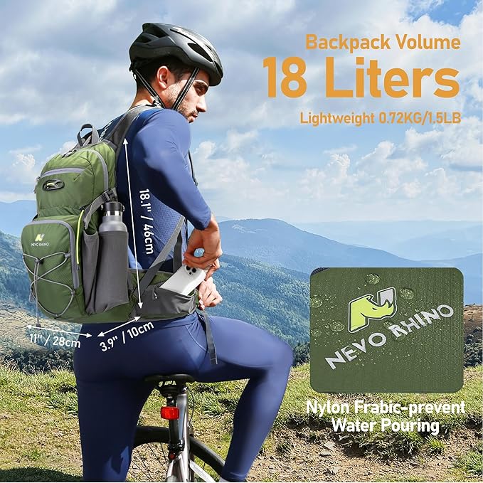 N NEVO RHINO Hydration Backpack, 18L Multipurpose Hiking Backpack - Image 5