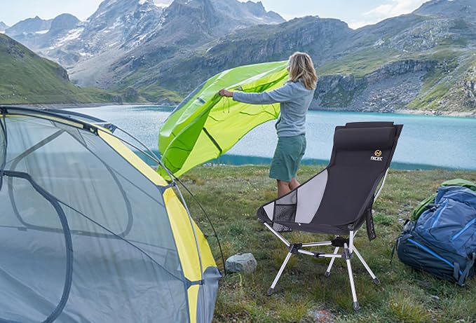 Nice C Ultralight High Back Folding Camping Chair, Backpacking Chair, Compact & - Image 5