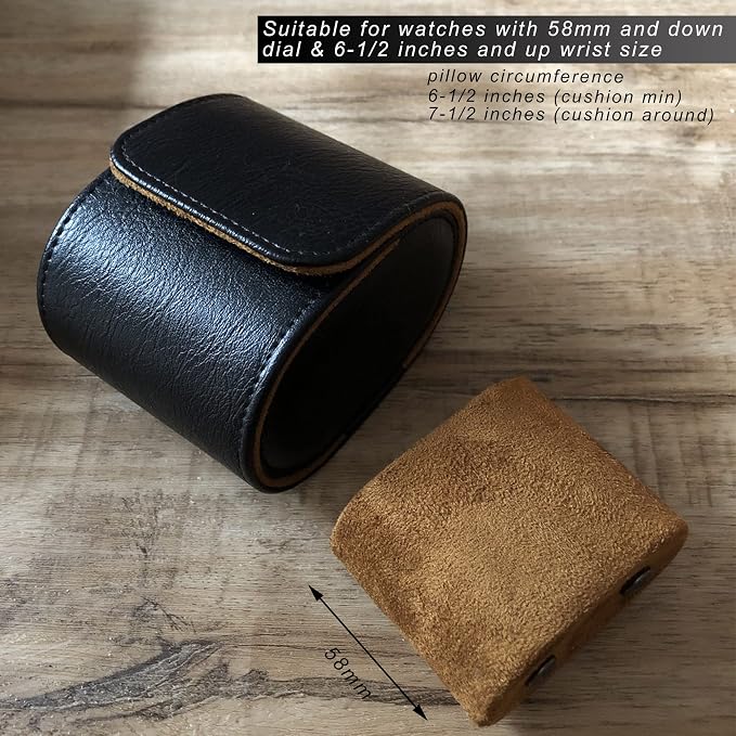 Longjet Watch Roll Travel Case for Men Portable Watches Organizer Box - Image 4