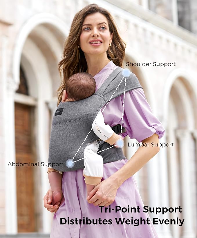 Momcozy Portable Baby Carrier – Compact & Lightweight, Adjustable - Image 7