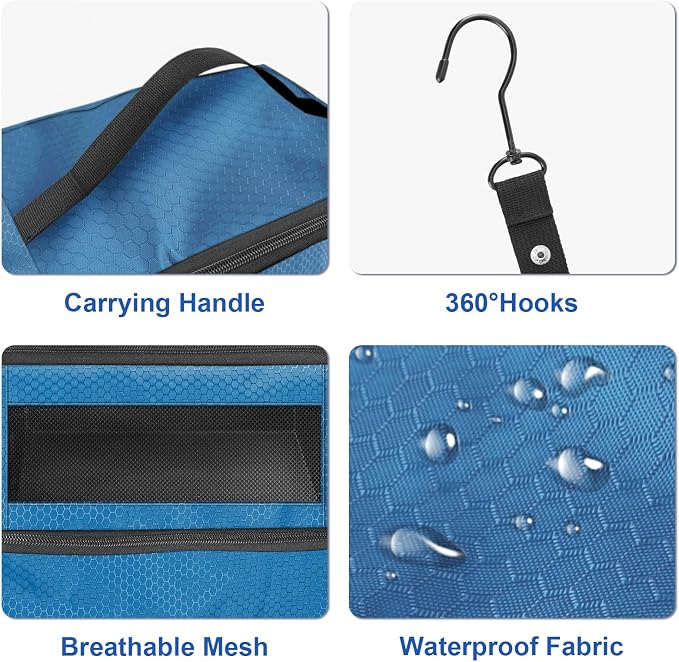 Suitcase Organizer, Travel Luggage Organizer Portable Hanging Travel Shelves - Image 3