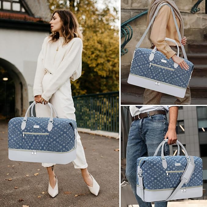 Weekender Bag for Women, Travel Duffel Bag Carry On Overnight Bag - Image 6