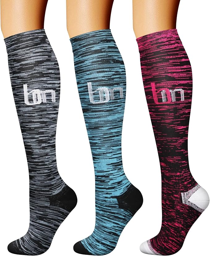 CHARMKING Compression Socks for Women & Men Circulation 15-20 mmHg is Best by CHARMKING