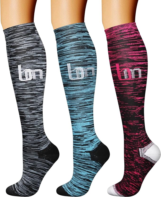 CHARMKING Compression Socks for Women & Men Circulation 15-20 mmHg is Best by CHARMKING