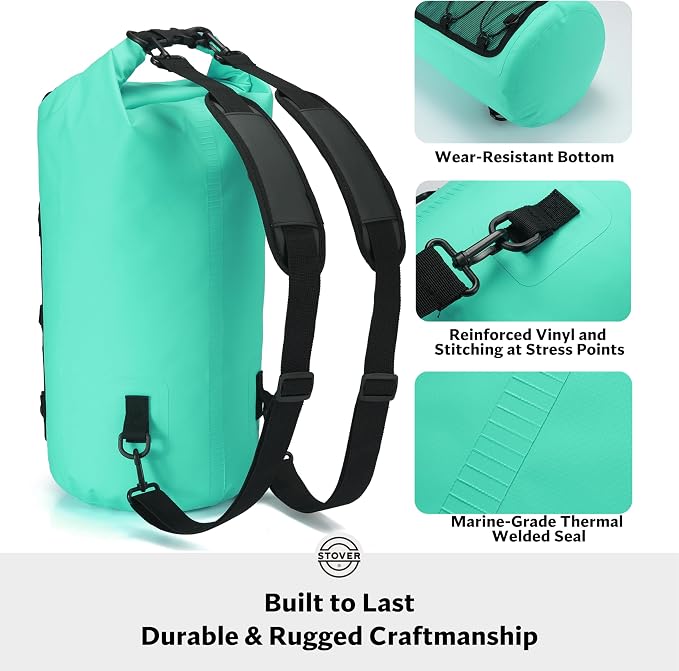 STOVER 5/10/25/30/40/55L Waterproof Backpack- Floating Dry Bag - Image 4