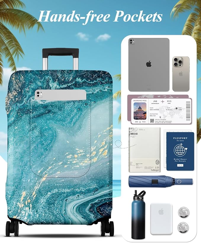 Slohif Luggage Cover for Suitcase Tsa Approved Protector - Image 3