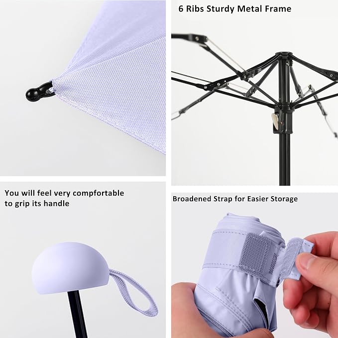 BAODINI Travel Mini Umbrella for Purse - Image 6