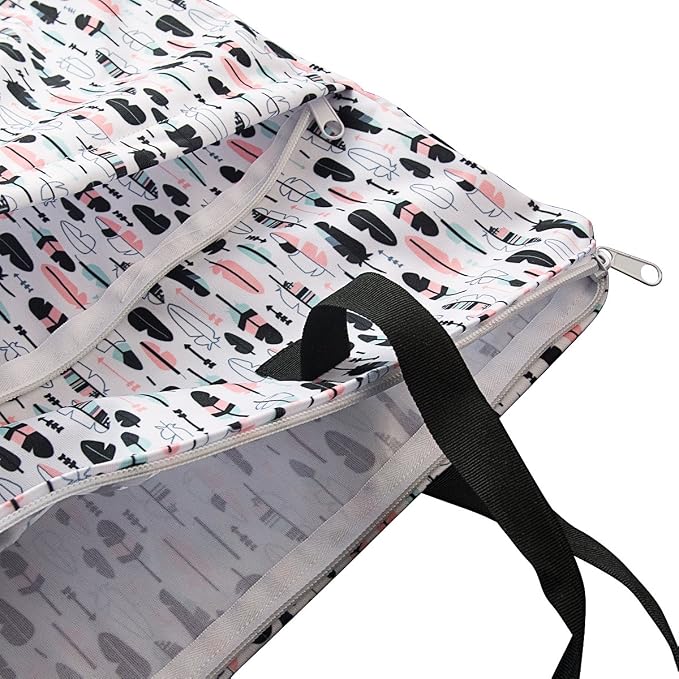 ALVABABY 2 Pack Large Wet Dry Bag Waterproof Hanging Cloth Diaper - Image 2