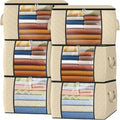 Fab totes 24 Gallons Clothes Storage, Foldable Thick Fabric Blanket Storage Bags by Fabtotes