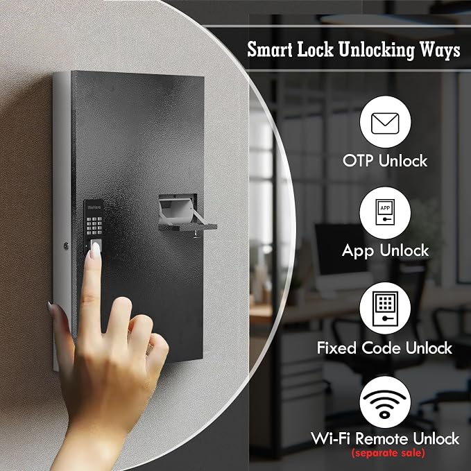 WeHere 104 Keys Lock Box Wall Mount - Image 3