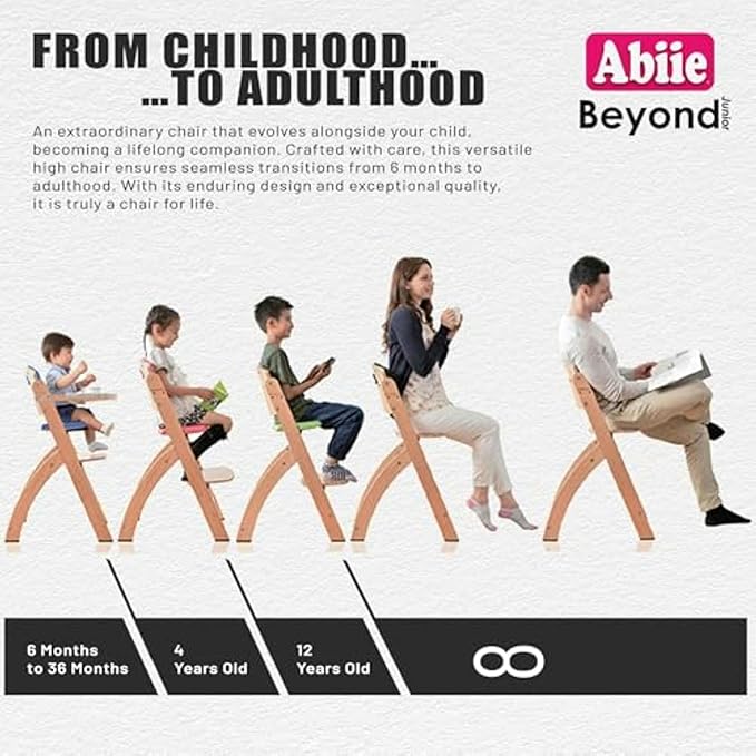 Abiie Beyond Junior Wooden High Chair - Image 4