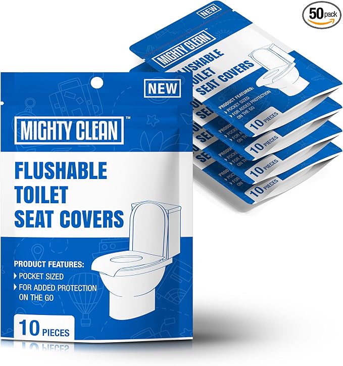 Toilet Seat Covers Flushable by MightyClean