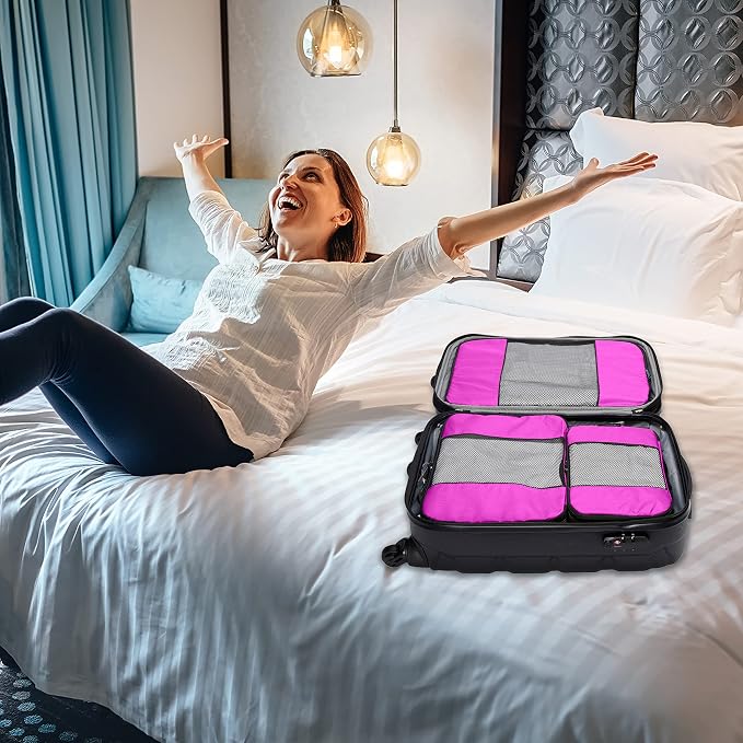 TravelWise Luggage Packing Organization Cubes 5 Pack, 1 Small, 2 Medium - Image 7