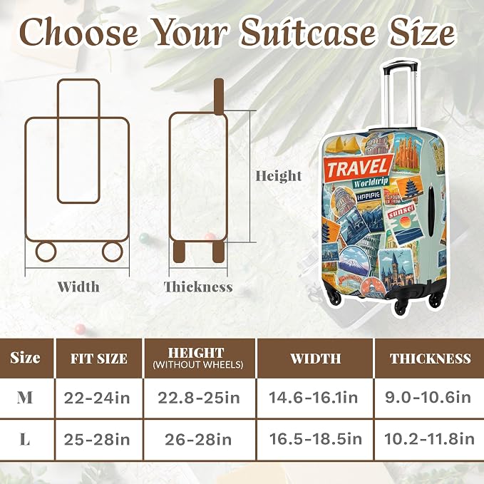 Luggage Cover, Travel Suitcase Covers, Elastic Suitcase Protective Cover - Image 2