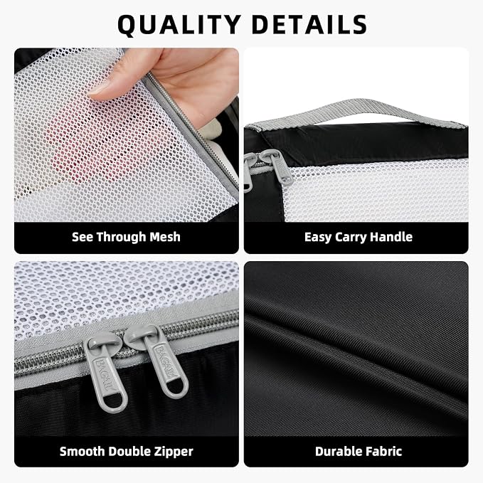 BAGAIL 6 Set/8 Set/10 Set Packing Cubes Various Sizes Packing Organizer - Image 5