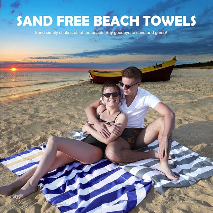 Your Choice Microfiber Quick Dry Sand-Free Beach Towel - Image 2