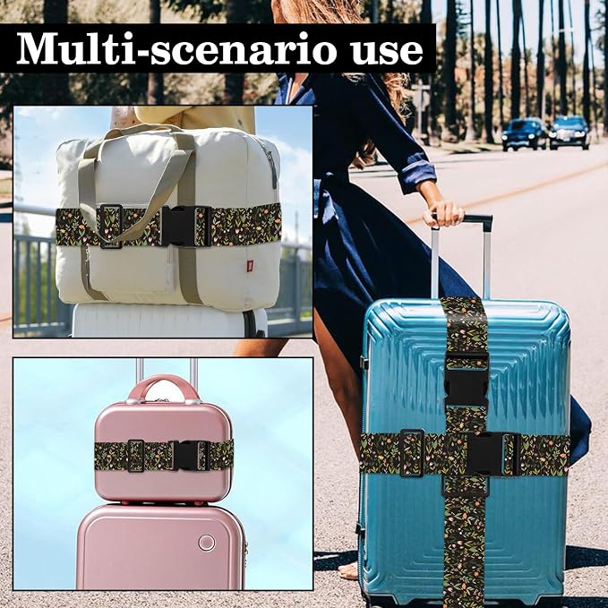 Wildflower Luggage Straps for Suitcases TSA Approved, Luggage Identifiers for - Image 6