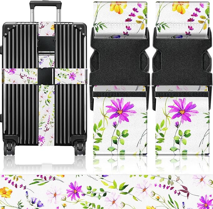 Slohif Luggage Straps for Suitcases Travel Belt Accessories Luggage Connector by Slohif