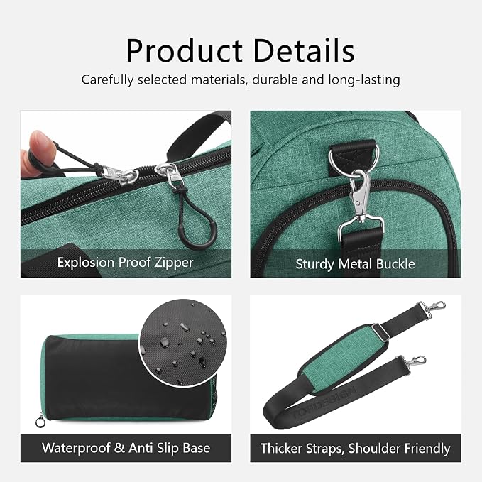 TOPDesign Gym Bag for Women & Men, Unisex Duffel Bag - Image 7