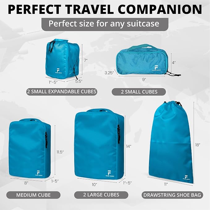 8 Piece Compression Packing Cubes Set - Image 6