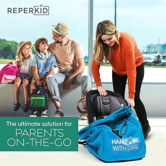 reperkid Car Seat Travel Bag for Airplane, Fits Most Convertible, Booster and - Image 2