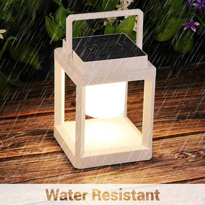LETRY Outdoor Table Lamp, 3-Level Brightness LED Nightstand Lantern, Portable - Image 6