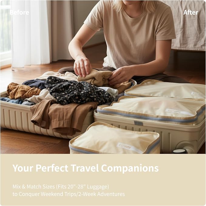 Cipway 5 Set Packing Cubes for Travel Suitcase Organizer for Accessories - Image 5
