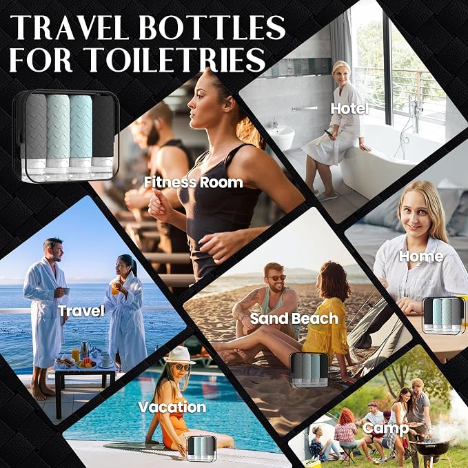 Travel Bottles for Toiletries, TSA Approved Silicone Travel Size Containers for - Image 7