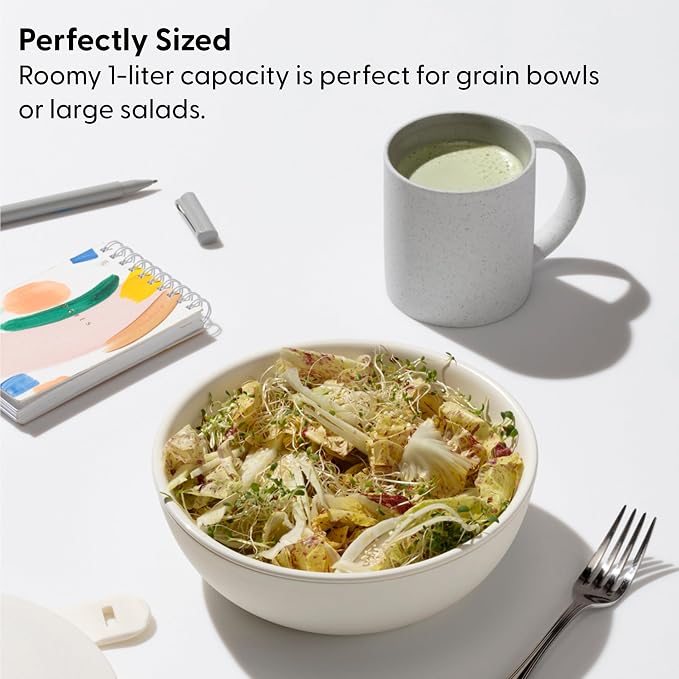 W&P Porter Bowl Lunch Container w/ Protective Non-slip Exterior, Blush 1 Liter - Image 5