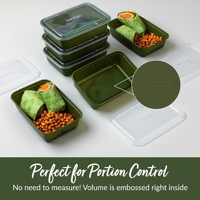 Bentgo 20-Piece Lightweight, Reusable BPA-Free 1-Compartment Containers - Image 6