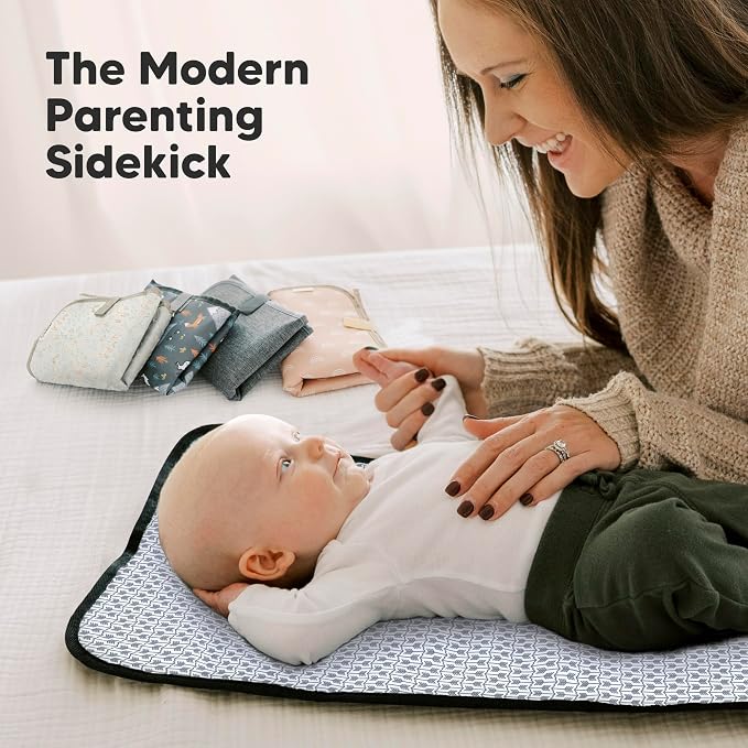 KeaBabies Portable Diaper Changing Pad, Easy Wipe Clean - Image 9
