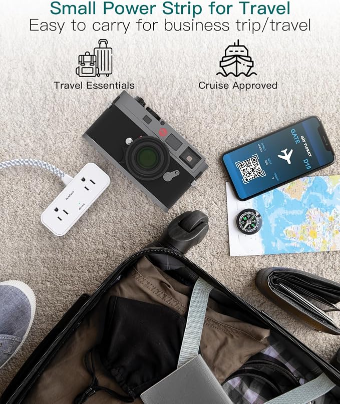 Travel Essentials, 6 Ft Power Strip - Image 5
