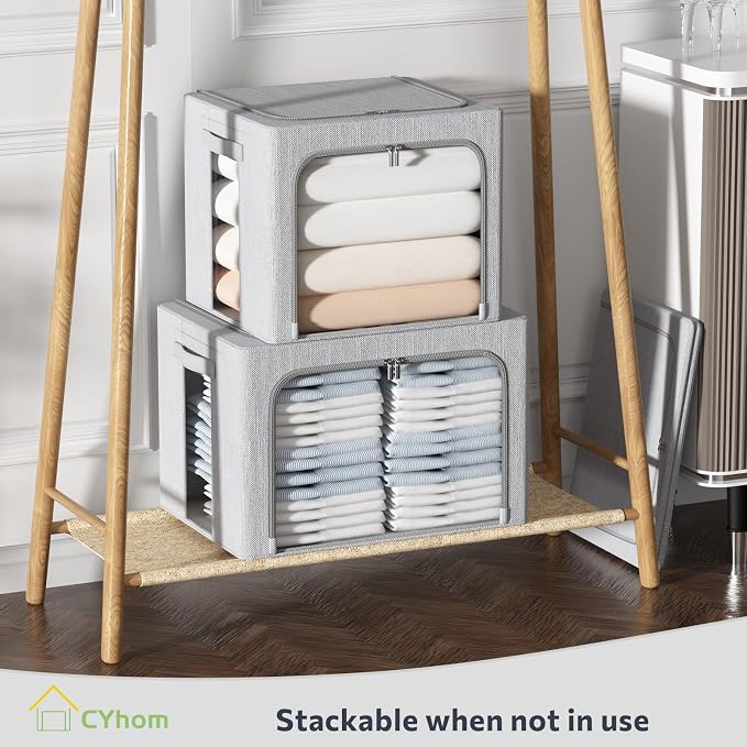 4 Pack Clothes Storage Bins - Image 8