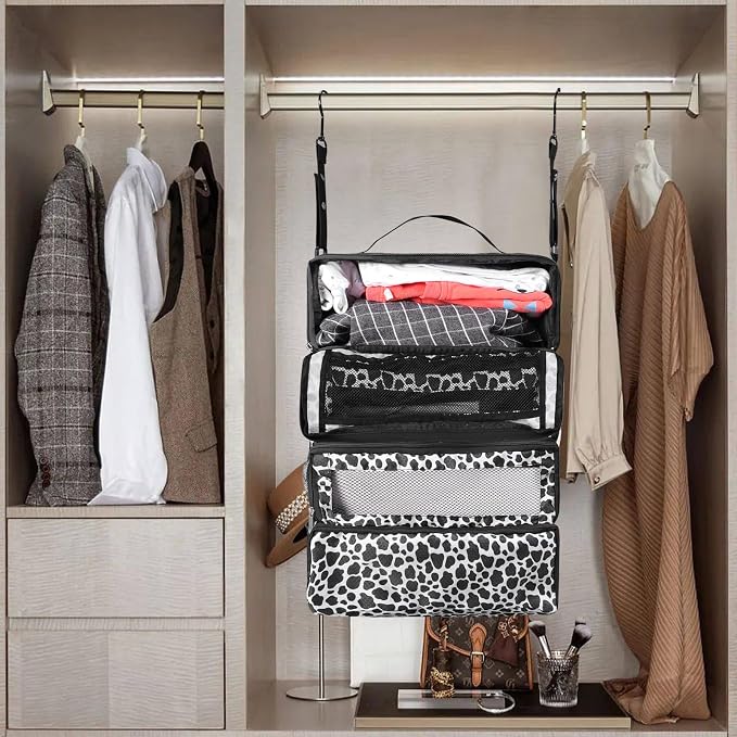 Suitcase Organizer, Travel Luggage Organizer Portable Hanging Travel Shelves - Image 7