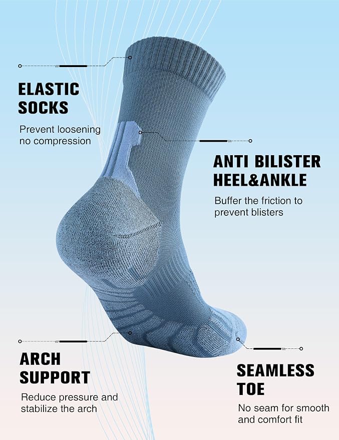 Compression Crew Running Socks: Athletic Socks - Image 5