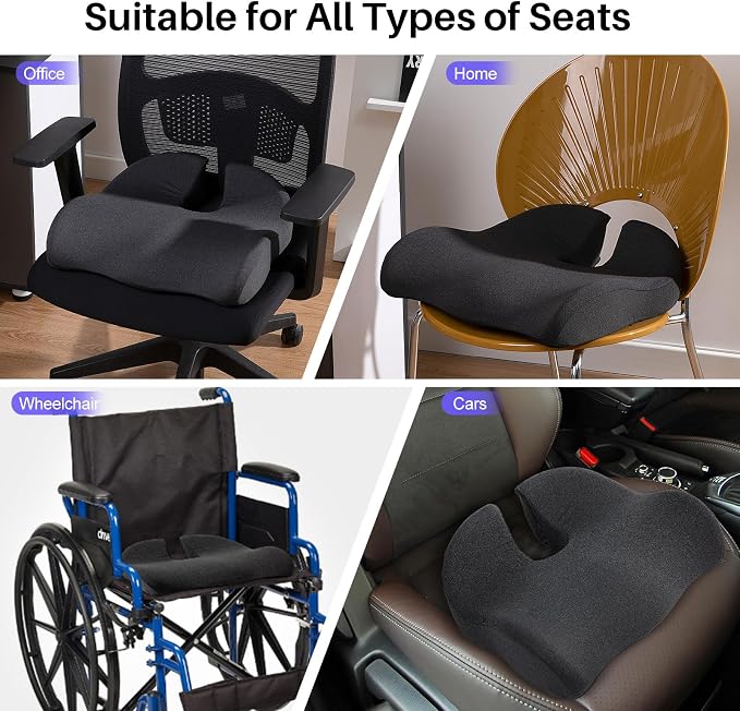 Seat Cushion for Office Chair, Large Thick Seat Cushion for Tailbone Pain Relief - Image 7