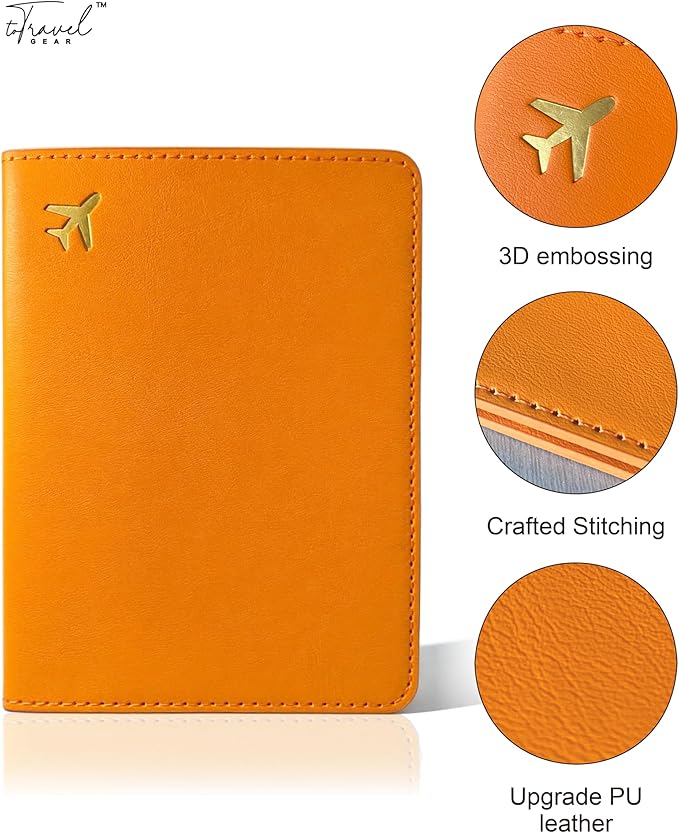Passport Holder for Travel Essentials, RFID Blocking Passport Cover Case for - Image 5