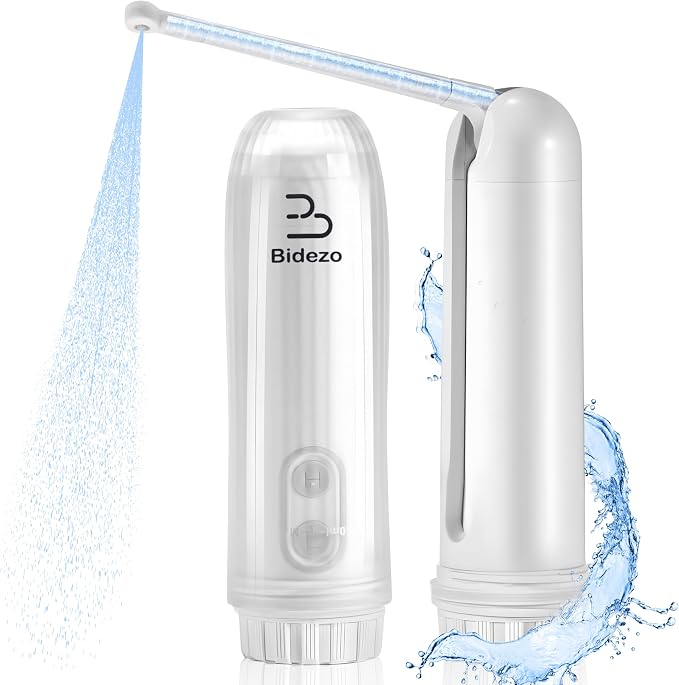 Portable Bidet, Mini IPX6 Waterproof Handheld Personal Travel Bidet by Bidezo